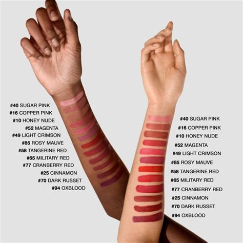 burberry lip velvet matte swatches|burberry lip velvet crush swatches.